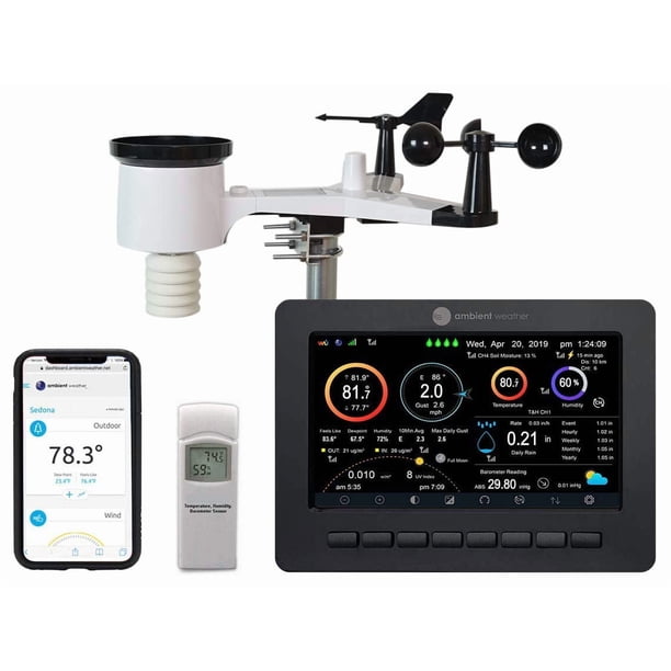 Estación meteorológica inteligente Ambient Weather WS-2000 con WiFi