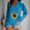 ZBlue, variant on Weikingp Womens Tshirts Graphic Womens Long Sleeve T Shirts Women's Blend T Shirt Printed Long Sleeve V Neck Top Tshirts Shirts for Women Blue L