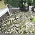 thumbnail image 2 of SAFAVIEH Barbados Deonne Botanical Indoor/Outdoor Area Rug, Ivory/Green, 8' x 10'5", 2 of 13