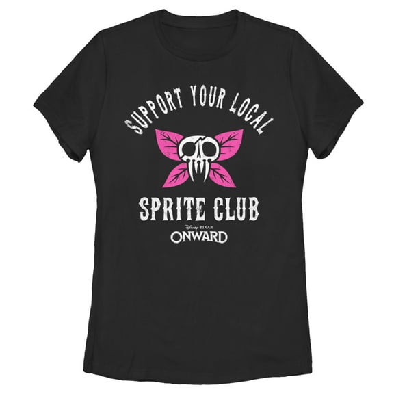 Women's Onward Support Local Sprite Gang Motto Graphic Tee Black Medium