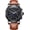 Brown Leather-All Black, variant on Men's Automatic-Self-Wind Watch Multifunction Moon Phase 24-Hours Stainless Steel Calfskin Leather Watch