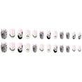 thumbnail image 6 of Halloween Nails Fofosbeauty 24pcs Press on False Nails Tips, Almond Fake Acrylic Nails, Cobweb-friendly Lmps, 6 of 11