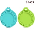 thumbnail image 1 of 2 tapas para latas de comida para mascotas, tapas de silicona universales sin BPA, aptas para latas de 3 a 12 oz, azules y naranjas, mantienen la frescura, ecológicas, aptas para lavavajillas, 1 of 7