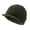 Army Green, variant on Winter Yarn Hat with Short Brim Elastic Anti-slip Solid Color Unisex Cap Keep Warm Dome Headwear for Outdoor Daily