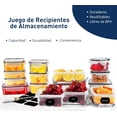 thumbnail image 2 of Juego de Recipientes Herméticos Bluelander, 24 Piezas, Diferentes Tamaños, 2 of 5