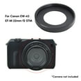 thumbnail image 2 of Aluminum Alloy Lens Cover Caps EW-43 Lens Hood Dustproof Lens Protector Compatible for EF M 22mm f/2STM Lens Repair, 2 of 6