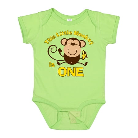 

Inktastic Little Monkey 1st Birthday Boy Gift Baby Boy or Baby Girl Bodysuit