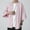 Pink, variant on Laonim Men's Summer Solid Color Half Sleeve Kimono Cardigan