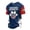 Blue, variant on Men's USA Soccer Jersey Soccer Cup 2026 Crew Neck Football Graphic Tees Breathable Fan Wear Red White Blue Shirts Blue L