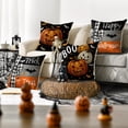 thumbnail image 6 of Sm:)e Trick or Treat Bat Pumpkin Happy Halloween Pillow Covers 18x18 Inch Set of 2, Cushion Covers for Sofa Home Decor, 6 of 8