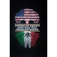 thumbnail image 1 of American Grown With Mexican Roots Mexican US Screen Printed T-Shirts - Men's Size:  XLarge   (MxTs103), 1 of 1