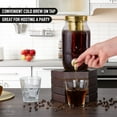 thumbnail image 3 of Zulay Kitchen 1.5 Liter Iced Cold Brew Coffee Maker Glass Carafe & Stainless Steel Mesh Filter, Gold, 3 of 8