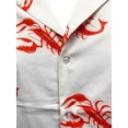 thumbnail image 7 of Cosmo Kramer Lobster Shirt White Button Down Up Adult Mens 90s Costume Seinfeld, 7 of 7