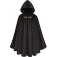 thumbnail image 4 of Capa Medieval renacentista para Halloween, abrigos de Cosplay, disfraces de gamuza de ciervo, capa femenina Vintage con capucha, vestido de fiesta de Carnaval, 4 of 4