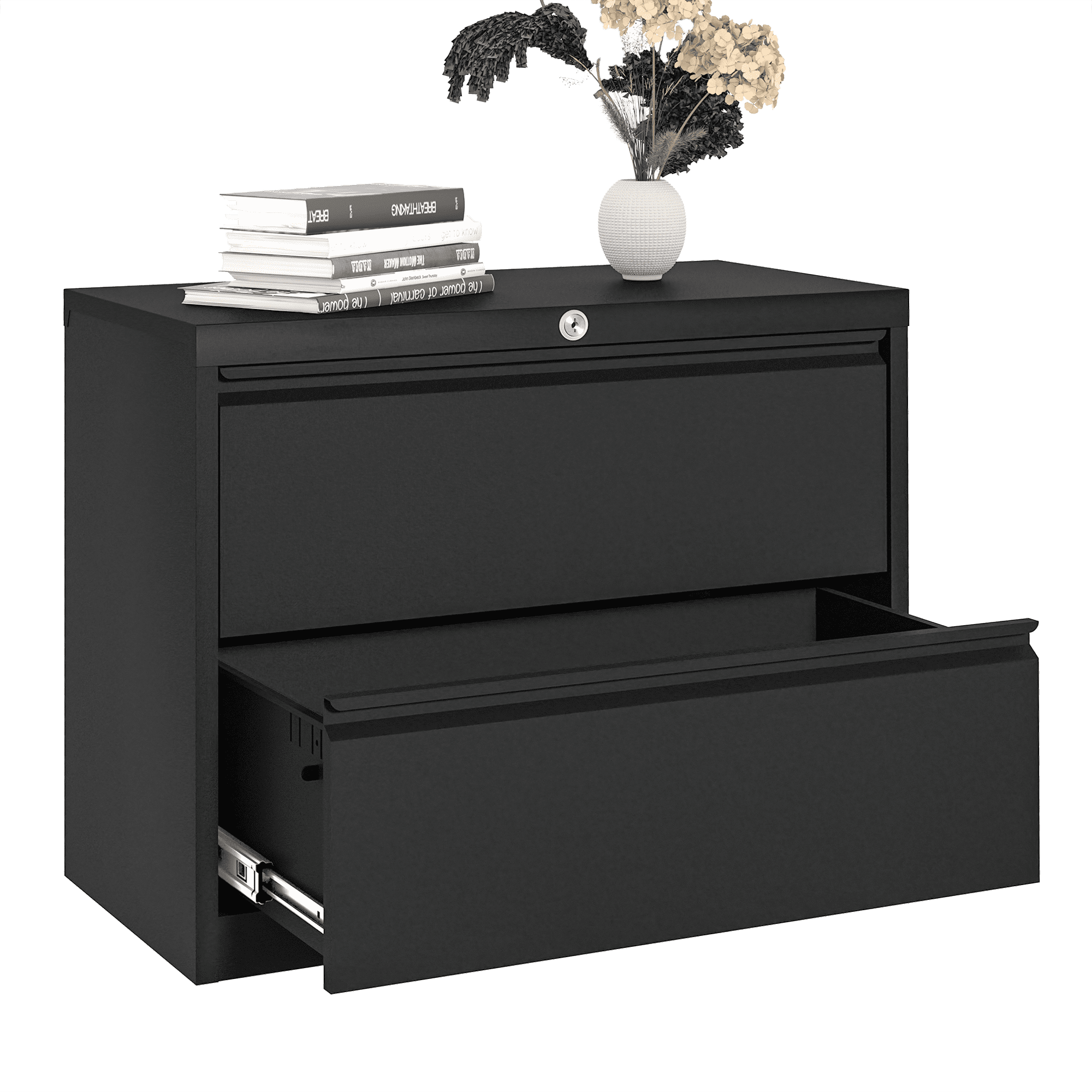 JAORD Lateral Filing with Lock, 2Drawer Metal Wide Lateral