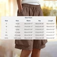 thumbnail image 3 of SwiftWear Women's Casual Wide Leg Cargo Shorts with Zipper Pockets Elastic Waistband Lose Lightweight Knee Length Shorts for Outdoor Daily Wear, 3 of 8