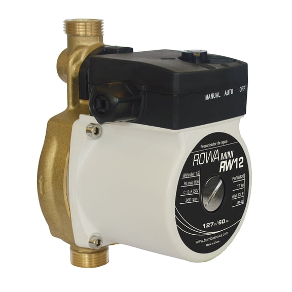 Bomba Presurizadora Rowa 1/2 Mini Rw 12 0.16 Hp 127v