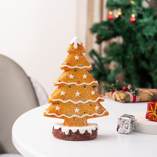 Juguete Navideño, Adornos de Árbol de Navidad, Escena de Mesa de Resina, Decoración de Escritorio, Accesorios de Fiesta de Navidad, Pequeño Árbol de Navidad de Resina, Estilo Festivo, para