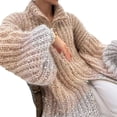 thumbnail image 5 of Suéter de cuello en V con lentejuelas, cómodo, estilo Chanel, elegante, de alta calidad, estilo europeo y americano, para otoño e invierno, 5 of 5