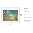 thumbnail image 2 of Aloha Hawaii - Full Moon over Diamond Head - Vintage Hawaiian Travel Poster by Kerne Erickson - Fine Art Rolled Canvas Print 16in x 20in, 2 of 4