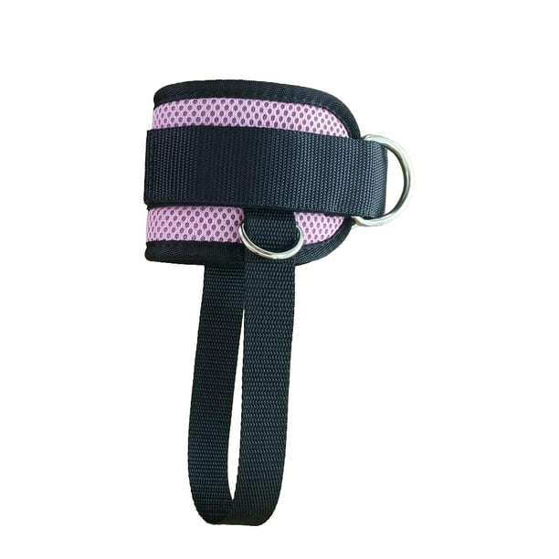 Tobillo correa para el pie ajustable Fitness entrenamiento pierna trasero soporte correas deporte entrenamiento Brace hogar profesional gimnasio Accesorios para máquinas de ejercicios Rosado Greeniant OD024507-02