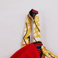 thumbnail image 3 of Moda mujer Casual Sexy verano Sling Bow estampado decorativo Retro Panel contraste vestido Pompotops  ghjkhdj4709, 3 of 8