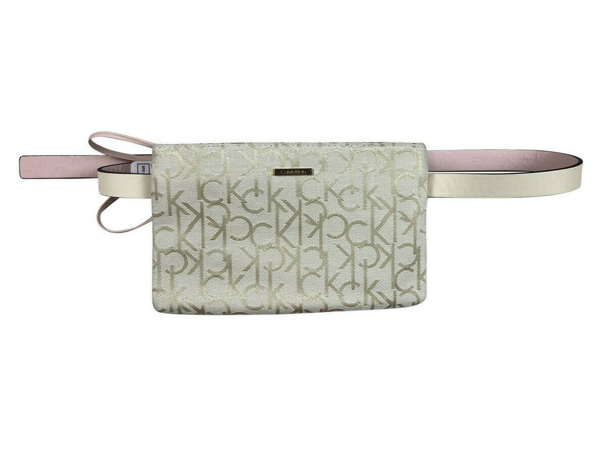 Calvin Klein Brown/Gold Signature Logo Wristlet Clutch Purse Handbag NWT  msrp$98 | eBay