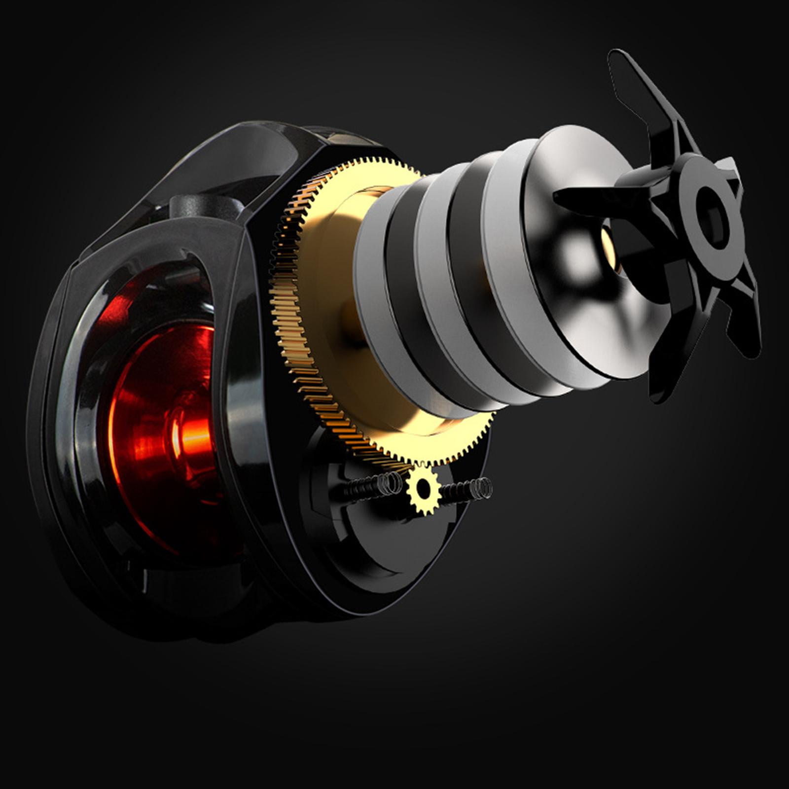 Baitcasting Reel 7.2:1 Gear Ratio Fishing Reel 17.6lbs Max Drag