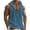 Blue, variant on Guluxicc Cotton Tank Tops for Men Drawstring Hooded Solid Color Shirts Regular Fit Summer Outdoor Casual Sleeveless Tops