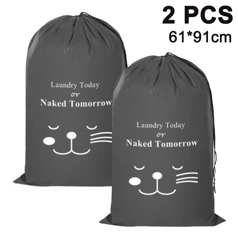 Details about   Extra Large Natural Cotton Gray Laundry Bag Heavy Duty Hamper Liner Cord Lock 