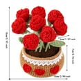 thumbnail image 3 of Handmade Crochet Flower Potted Hand-Woven Flowers, Birthday Gifts for Family Friends Women and Girlfriends, Mother'S Day Graduation Anniversary Home Decor, 3 of 8