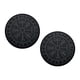 thumbnail image 2 of Parche de brújula vikinga de PVC de 2 piezas con velcro para vaqueros, chaquetas y sombreros. negro y gris, 2 of 9