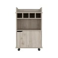 thumbnail image 5 of TUHOME Phoenix Bar Cart  Beige Engineered Wood, 5 of 6
