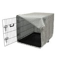 thumbnail image 3 of Japanese Dog Crate Cover, Traditional Art Style Abstract Geometric Lines Culture Soft Motif, Easy to Use Pet Kennel Cover Small Dogs Puppies Kittens, 7 Sizes, Ivory Dark Taupe Grey, by Ambesonne, 3 of 6