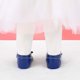 thumbnail image 5 of Azul Oscuro 13cm Pajarita Niñas Bailarina Bebé Niña Zapatos Con Cordones Suela Suave Antideslizante, 5 of 5
