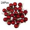 thumbnail image 4 of 24 bolas de Navidad de 3 cm, adornos de plástico para colgar en el árbol de Navidad, para fiestas, bodas, decoración del hogar, 4 of 4