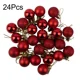 thumbnail image 4 of 24 bolas de Navidad de 3 cm, adornos de plástico para colgar en el árbol de Navidad, para fiestas, bodas, decoración del hogar, 4 of 4