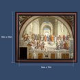thumbnail image 2 of School of Athens by Raphael, World Famous Wall Art Collection, Framed Wall Art for Your Living Room or Kitchen Decor, 11x14, 2468W, 2 of 7