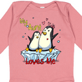 thumbnail image 4 of Inktastic My Aunt Loves Me Penguin Boys or Girls Long Sleeve Baby Bodysuit, 4 of 5