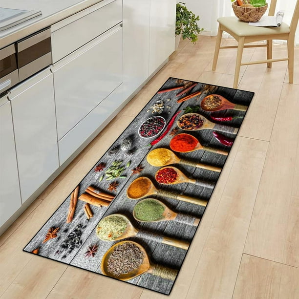 Alfombra de cocina para el hogar, lavable a máquina, resistente aesgaste, alfombra antiárea, alfombra larga, alfombra de cocina para sala de estar, D BLESIY Alfombra de cocina