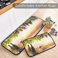 thumbnail image 5 of SKYSONIC Bottles Wineglasses Kitchen Rugs 2 Pieces, Grapes Sunset Floor Mat Room Area Rug Washable Carpet Perfect for Living Room Bedroom Entryway, 5 of 7