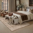 thumbnail image 2 of PureCozy 5'x7' Area Rugs for Living Room Bedroom Kitchen Vintage Traditional Oriental Washable Non Slip Dorm Office Dining Room Brown Rugs Carpets, Light Brown, 2 of 5