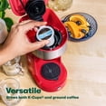 thumbnail image 3 of Single Serve Coffee Maker for K Pod, 2-in-1 Coffee Maker Single Serve & Ground Coffee Brewer, Quick Brew 6 to 14oz Brew size Carefree Auto Shut Off Small Coffee Machine for Apartment, 3 of 7