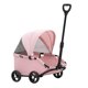 thumbnail image 2 of Cochecito para mascotas, carrito para perros y gatos, transpirable, de 4 ruedas, plegable, para gatitos, cachorros, conejos, compras y acampadas. rosa, 2 of 8