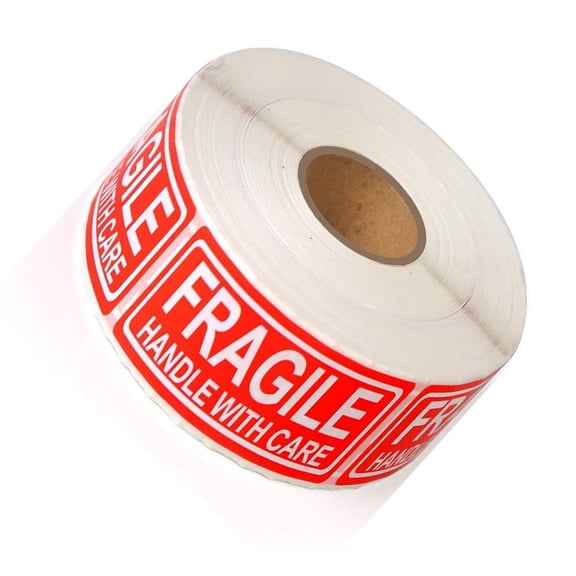 120Pcs 3x1Inch Fragile Sticker Removable Adhesive Warning Sticker for Shipping Boxes Logistics Packaging Label