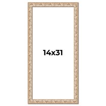 14x31 Frame White Real Wood Picture Frame Width 1.5 inches | Interior Frame Depth 0.5 inches |