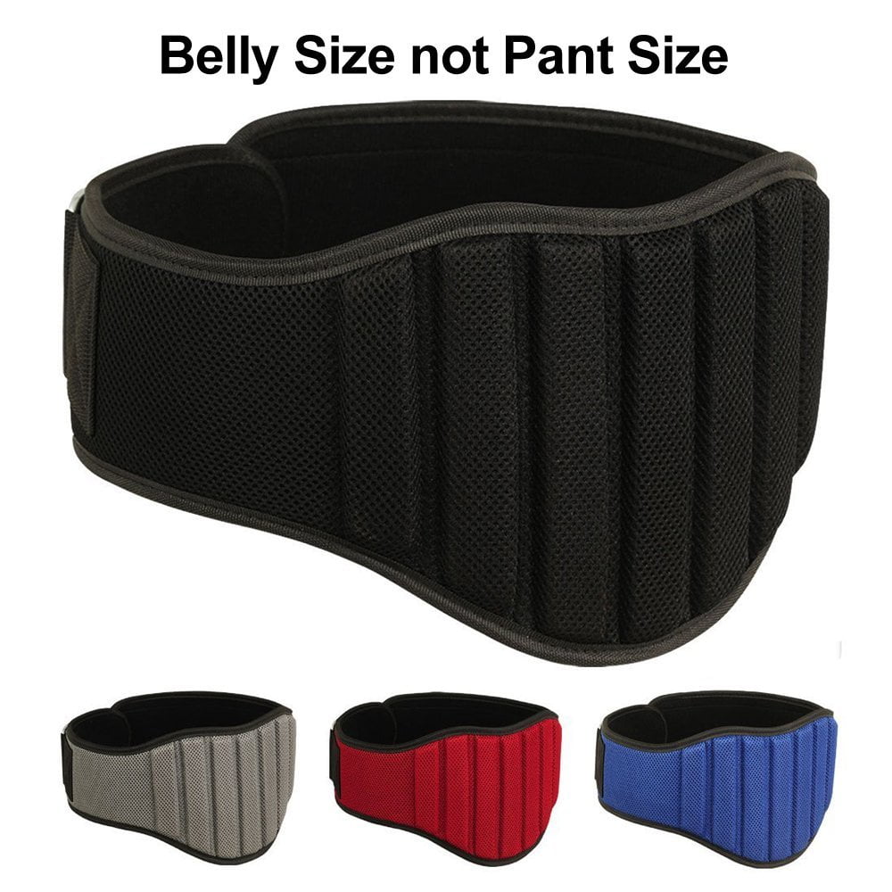 4Fit™ Inc Weight Lifting Belt Gym Workout Power Lifting Back Support Black 