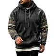 thumbnail image 2 of Western Hoodies for Men Long Sleeve Relaxed Fit Casual Hooded Sweatshirt with Pockets Vintage Cowboy Country Pullover Hoodie, 2 of 5
