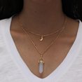 thumbnail image 3 of Collar HUOGUO con colgante de cristal de piedra natural para mujer, 3 of 4