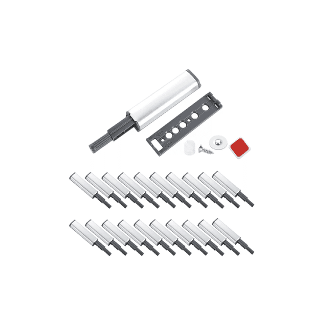 30pcs Herrajes De Cajones Push Open Para Puerta Gabinete blanco plata